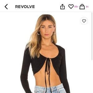 Revolve Superdown cropped long sleeve top. Never worn!